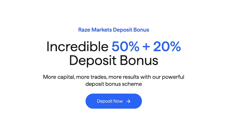 Raze Markets - 50% Deposit Bonus